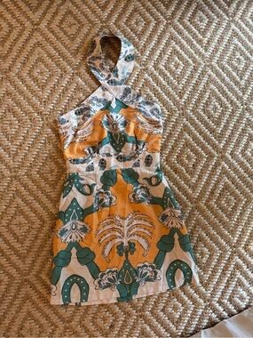 NWOT Halter Mini Dress linen
